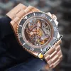 Designer Watches R Refit Edition Pirlo Projekt Włókna Węglowa Bezel Koszulka Dial Automatyczna 116610 Mężczyzna Zegarek Rose Gold Bransoletka HWRX Zniżka