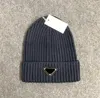 Nieuwe Frankrijk mode heren ontwerpers hoeden motorkap winter beanie gebreide wollen muts plus fluwelen pet skullies Dikker masker Fringe mutsen hoeden