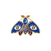 Kvinnor Insektserier Kläder Broscher Butterfly Moth Model Drop Oil Pins European Alloy Moon Eye Enamel Cowboy Ryggsäck Badge Jewel2748019