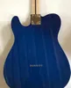 Rendimiento de alto costo: 6 cuerdas Guitarra eléctrica azul marino con pickguard blanco, deshecho de palisandro