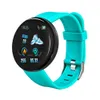 Relógio inteligente D18 masculino e feminino para pressão arterial redondo Smartwatch esportivo à prova d'água Relógios inteligentes rastreador de fitness para Android Ios