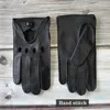Motorcycle Riding Deerskin Gloves Men's Single-Layer Thin Fashion Hollow New Spring and Autumn Car Driving Driver Leather Gloves