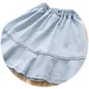 Dziewczyny Spódnice Lato Styl Denim Moda Baby Moda obce Koreańskie Odzież dziecięca P4657 210622