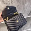 Kvinnors designer axelväskor nya mode fyrkantiga moln purses högkvalitativa läder lyxiga kedja enkla damer crossbody väska svarta handväskor