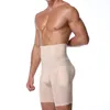 Hommes Body Shapers Hommes Tummy Control Shorts Taille haute Sous-vêtements amincissants Shaper sans couture Ceinture de ventre Boxer Rembourré Bulifter