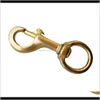 Aessories Snorkeling Water Sports & Outdoors Drop Delivery 2021 Strong Solid Brass Swivel Eye Single End Bolt Snap Hook Clip For Scuba Diving