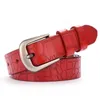 Women Leather Belt NEW Pin Buckle Cowhide Female Strap Waistband For Women Ceinture Femmes G220301