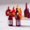 5Pcs/set 1/12 Dollhouse Miniature Accessories Mini Wine Bottle Simulation Drinks Model Toys for Doll House Decoration