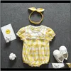 Vêtements bébé enfants maternité livraison directe 2021 premier anniversaire du né verra body ensemble d'échecs costume bandana pour bébé filles enfance