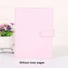 A6 Notepad Binder Loose Leaf Notebooks Outer Reusable Magnetic Buckle Closure Ring Binders Notepads Shell Cover Notebook Diary School Office Supplies