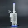 10 tums glas bong DAB Rig 14mm kvarts Banger Hookahs Percolator Vattenrör Recycler Oil Rigs Rökning Bongs Bubbler