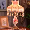 Lampade da tavolo Modern Lampada a led Luci da scrivania di lusso decorazione per la casa Nordic tessuto antico soggiorno camera da letto per matrimoni Vanity Light