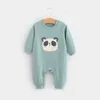 Niemowlę Noworodka 0-12m Odzież dziecięca Unisex Spring Bebe Baby Kombinezon Ruchy Bawełniane Boy Girl Długi Rękaw Ropmer Onsie G1221