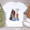 Kvinnor Tecknad Semester T-shirt Mamma Livet Mama Tree 90-tal Merry Christmas Tryck Dam T-shirts Topp T-shirt Dam Grafisk Kvinna