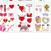 Hand / pols romantische liefde hart tijdelijke tatoo body art sticker huid make-up waterdichte tatoeage kleine geschenk voor minnaar