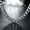 925 Sterling Silver 10MM exquisite noble gorgeous charm fashion for men women chain wedding Necklace jewelry