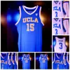 gerçek Baron Davis #5 UCLA Bruins Koleji Mavi Retro Basketbol Forması Erkekler Dikişli Özel Numara Adı Formalar 1 Jules Bernard 15 Myles Johnson 2 Cody Riley Juzang Kyman