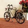 Nostalgic Antique Bike Figurine Metal Craft Home Decoration Accessories Bicycle Ornament Miniature Model Children Birthday Gifts 210924