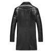 Hommes en cuir hommes Faux véritable veste homme printemps véritable peau de mouton marque costume col coupe-vent mode coréenne luxe Top Gun manteau