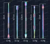 티타늄 네일 흡연 숟가락 파일 5ml 실콘 오일 컨테이너 스테인레스 스틸 조각 도구가있는 액세서리