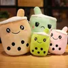 2022 Kawaii Reversible Boba Plüschtiere Doppelseitige Bubble Tee Weiche Puppe Gefüllte Zweiseitige Boba Milch Tee Spielzeug Weihnachtsgeschenke für Kinder