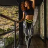 Chrleisure Leggins Mulheres Cor Geométrica Impressão Fitness Leggings poliéster tornozelo-comprimento legging mujer 210925