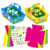 Panier en papier de Pâques Sacs emballage cadeau pour enfants Lapin Party Oeufs de bonbons Cookie fourre-tout pour les fêtes de lapin Fournitures RRA11536