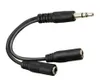 Connectoren Hot Audio Conversion Cable 3.5mm Male naar Vrouwelijke Hoofdtelefoon Jack Splitter Audio Adapter