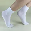 1 Pair Solid Color Cotton Socks Men Fashion In Tube Winter Male Casual Business Breathable