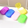 20PCS/box Disposable Anti dust Mini Travel Soap Paper Washing Hand Bath Cleaning Portable Boxed Foaming Papers Scented Sheets