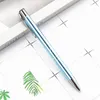 studentenpen Roestvrij staal zwarte handtekening Metalen balpennen Stationery Office Supplies