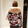 Manteau d'hiver en fausse fourrure de vison pour femme, vêtement coréen, veste à col, Abrigo Mujer DP8226Y08 YY226, 2021