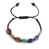 Beaded, Strands Selling Fashion Handmade Adjustable Irregular Square Seven Chakra Natural Stone Beads Bracelet