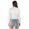 White Autumn and Winter Polyester O Neck Long Sleeve Sweater Bow Thin Section Office Lady Elegant Sweet Pull Femme Tops 210507