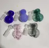 Accessorio per tubo da fumo per acqua in vetro di zucca, bong, per bong, per ciotola, per Ashcatcher, per narghilè, 14mm 18mm 5 colori