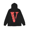 Designer Palms Fashion Vlones Hoodie 유럽 미국 브랜드 Chaopai 999 양면 V 인쇄 봄 가을 하이 스트리트 남성 및 여성 느슨한 겨울 스웨터