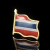 30pcs Thailand Emaille Pin und Broschen Flagge Lappelhandwerk 3d Weaving Ornamente Brosche Badge2546606