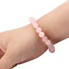 Grade A 8mm Pink Tumble Rose Quartz Chakra Healing Natural Gemstone Kid Jewelry Accsory Set Stone Bead Women Bracelet
