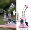 Dab rigg tjock glas vatten bongs vattenpipa röker glasrör bägare bong oljeriggar med 14 mm banger