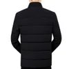 Män Vinter Parka Mid-Length 3 Färger Vindskyddad Varm Jacka Outwear Coat Plus Storlek 4xl 210818