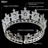 Hair Clips & Barrettes Luxury Full Cubic Zirconia Round Crowns European Bride Tiaras Wedding Headpieces Sweet 16 Birthday Party Accessories