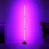 LED Corner Floor Lamp Wifi RGB Background Atmospheres light Living Standing Lighting for Compatible with Alexa Google Assistant305e