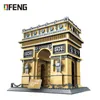 Bloki Building Architecture World Eiffla Cegły Colosseum Brandenburg Gate Zestaw zabawek Kreatywny model dla dzieci Prezenty H0824