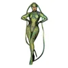 Halloween Party Green Alien Animal Cosplay Kostuums Dames Nieuwigheid Rol Volledige Cover Jumpsuit Show Dancer Stage Performance Outfits Dames Jum