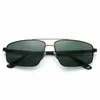 Retro gepolariseerde zonnebril voor mannen Sun Shades Dark Lens Rijbril 6 Kleur Blauwe Koffie Groene Lenzen Zwart Zilver Goud Metalen Frames