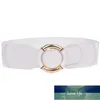 Fashion Women Elastic Stretch Wide Waist Belts Female Gold Circle Buckle Cummerbands for Dress Sweater Clothing Accessories Factory price expert design Quality