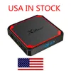 Statek z USA X96 Mini Plus X96Mini Android 9.0 Smart TV Box 2G 16 GB Amlogic S905W4 Quad Core 2.45g WIFI Zestaw Top Media Player