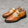 Tonspetsade två lapptäcken tjocka botten oxford skor för mens formell bröllopsklänning hemkomst sapatos tenis masculino d mal