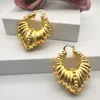 Hoop & Huggie Earrings For Women 24k Gold Plated High Quality Copper Brass Girl's Daily Wear Party African Jewelry