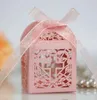 2021 nuevo Baby Shower Favor Cruz caja de dulces elegante corte láser boda cumpleaños bautizo fiesta favores